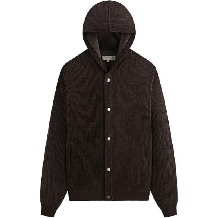 KITH Brown Solid Color Hoodie Long Sleeve Sweatshirt KHM032737-211