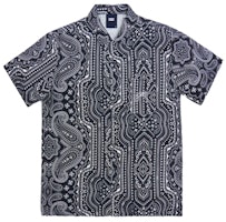 KITH Camp Collar Silk Cotton Shirt Black/Multi KITH Camp Collar Silk Cotton Shirt Black/Multi