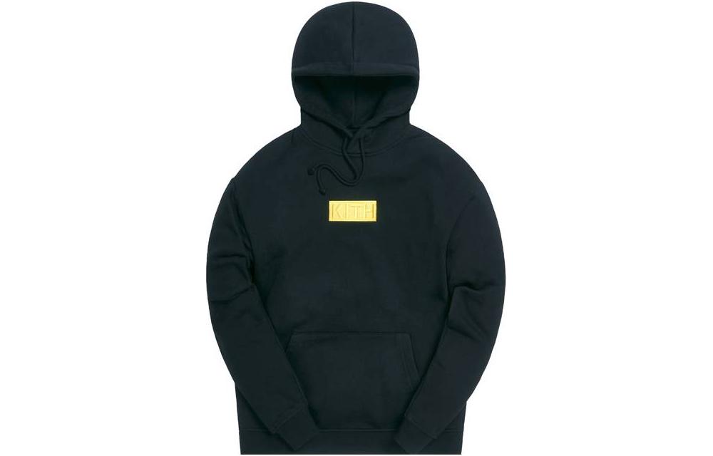 KITH Casual Drawstring Hoodie Black KH2626-100