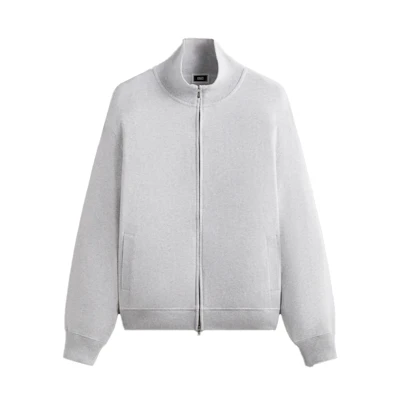 KITH Casual Zip-Up Jacket in Light Heather Gray khm031896-002