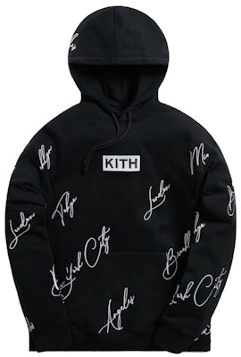 Kith City Script Hoodie Black Buy Kith City Script Hoodie Black
