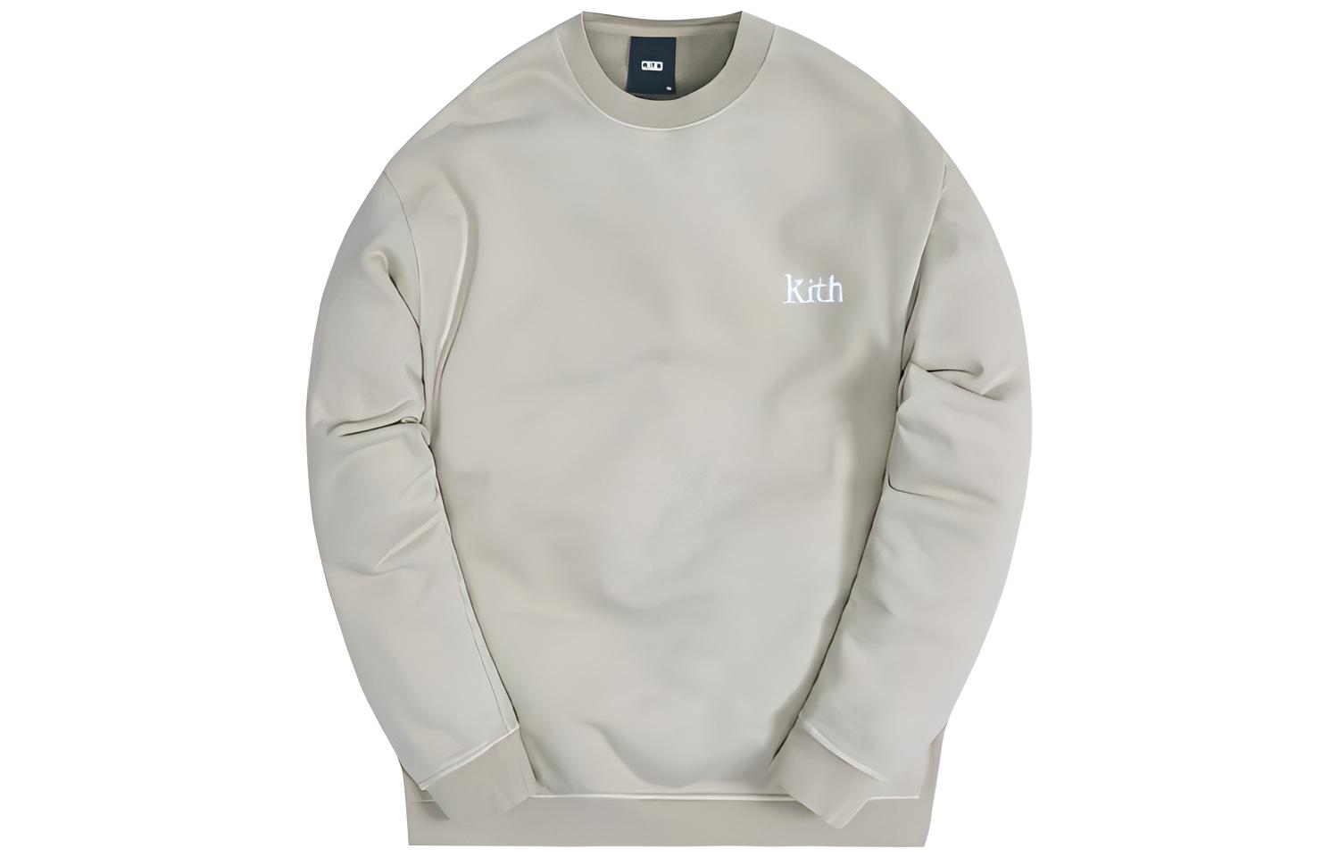 KITH Classic Crewneck Embroidered Logo Sweatshirt Unisex - Stone Blue KH2618-208