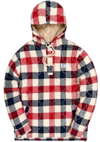 KITH Colorblock Plaid Hoodie Pullover Long Sleeve Sweatshirt KH2499-104 KITH Colorblock Plaid Hoodie Pullover Long Sleeve Sweatshirt KH2499-104
