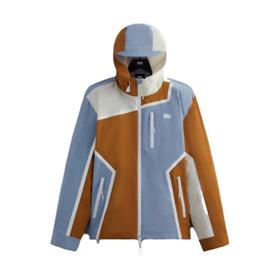 KITH Colorblock Zip-Up Hoodie Jacket with Splicing Design KHM010268-460