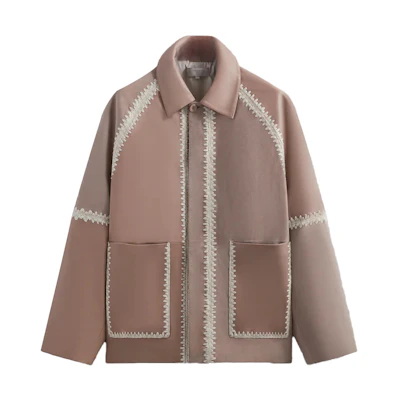 KITH Combo Niko Soft Button-Up Collared Long-Sleeve Jacket Hill for Men KHM010542-3026