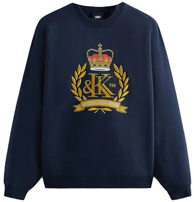 Sudadera KITH Crest Azul Marino de Manga Larga tipo Pullover KHM030890-413 Buy Sudadera KITH Crest Azul Marino de Manga Larga tipo Pullover KHM030890-413