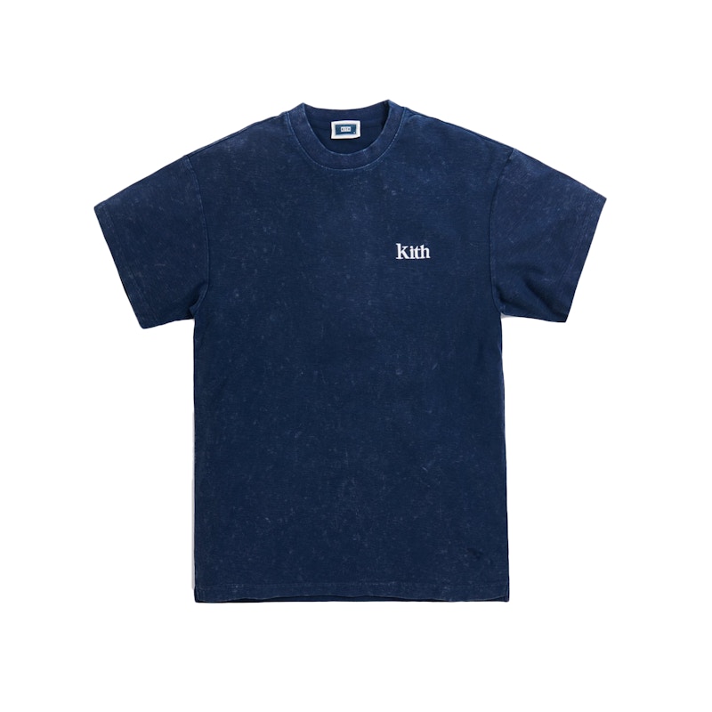 KITH Crystal Wash Tee Dark Navy
