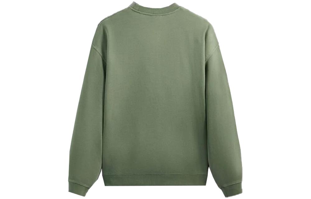 Lookbook KITH Cyber Monday Crewneck Sweatshirt Logo Hijau Bersulam Unisex. KHM030874-342