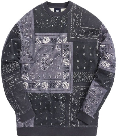 kith-deconstructed-bandana-crewneck-black-unisex-sweater-kh-2650-001