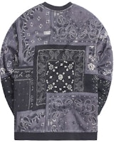 키스 디컨스트럭티드 반다나 크루넥 블랙 유니섹스 스웨터 KH2650-001 Lookbook 키스 디컨스트럭티드 반다나 크루넥 블랙 유니섹스 스웨터 KH2650-001