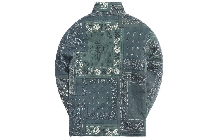 Lookbook KITH Deconstructed Bandana Quarter Zip Jacket Green Unisex KH2651-302