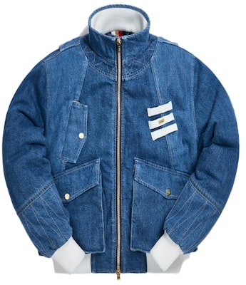 KITH Chaqueta Bomber Militar Denim Azul/Multi Buy KITH Chaqueta Bomber Militar Denim Azul/Multi