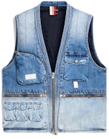 KITH Denim Quilted Tactical Vest Light Blue KITH Denim Quilted Tactical Vest Light Blue