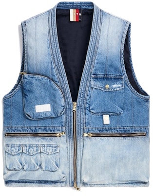 KITH Denim Quilted Tactical Vest Light Blue Buy KITH Denim Quilted Tactical Vest Light Blue