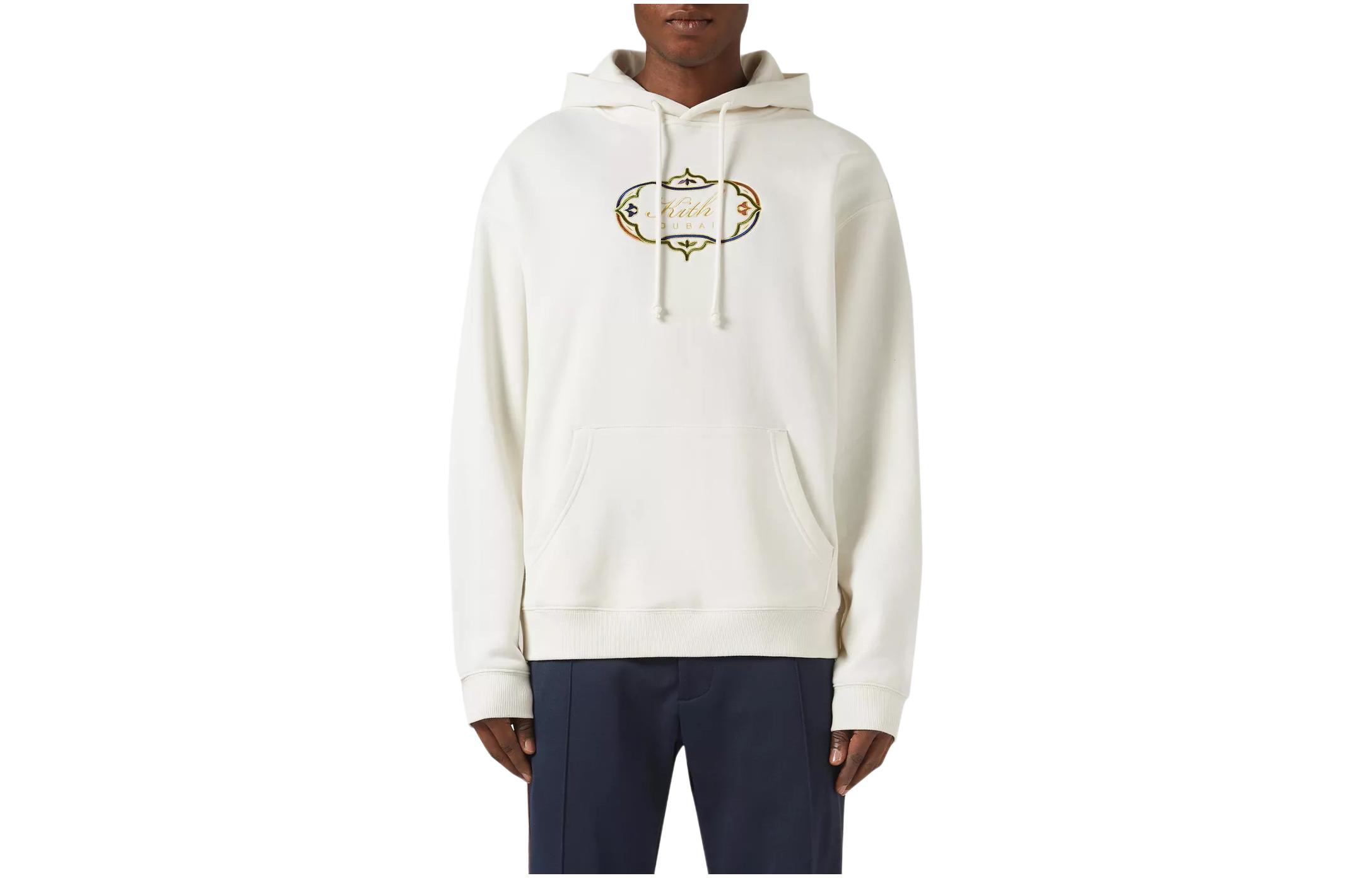 KITH Dubai SS24 Logo Print Hoodie Unisex Waffle Color 216033760-191