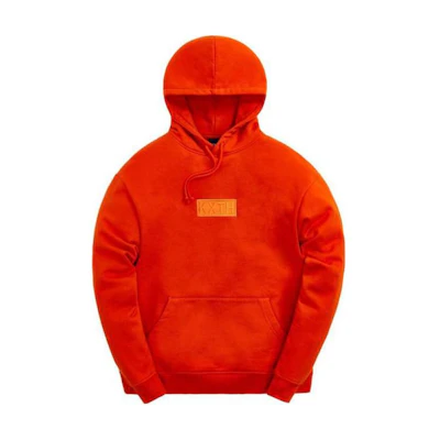 KITH Embroidered Letter Pullover Hoodie Men’s Orange KHM030148-803