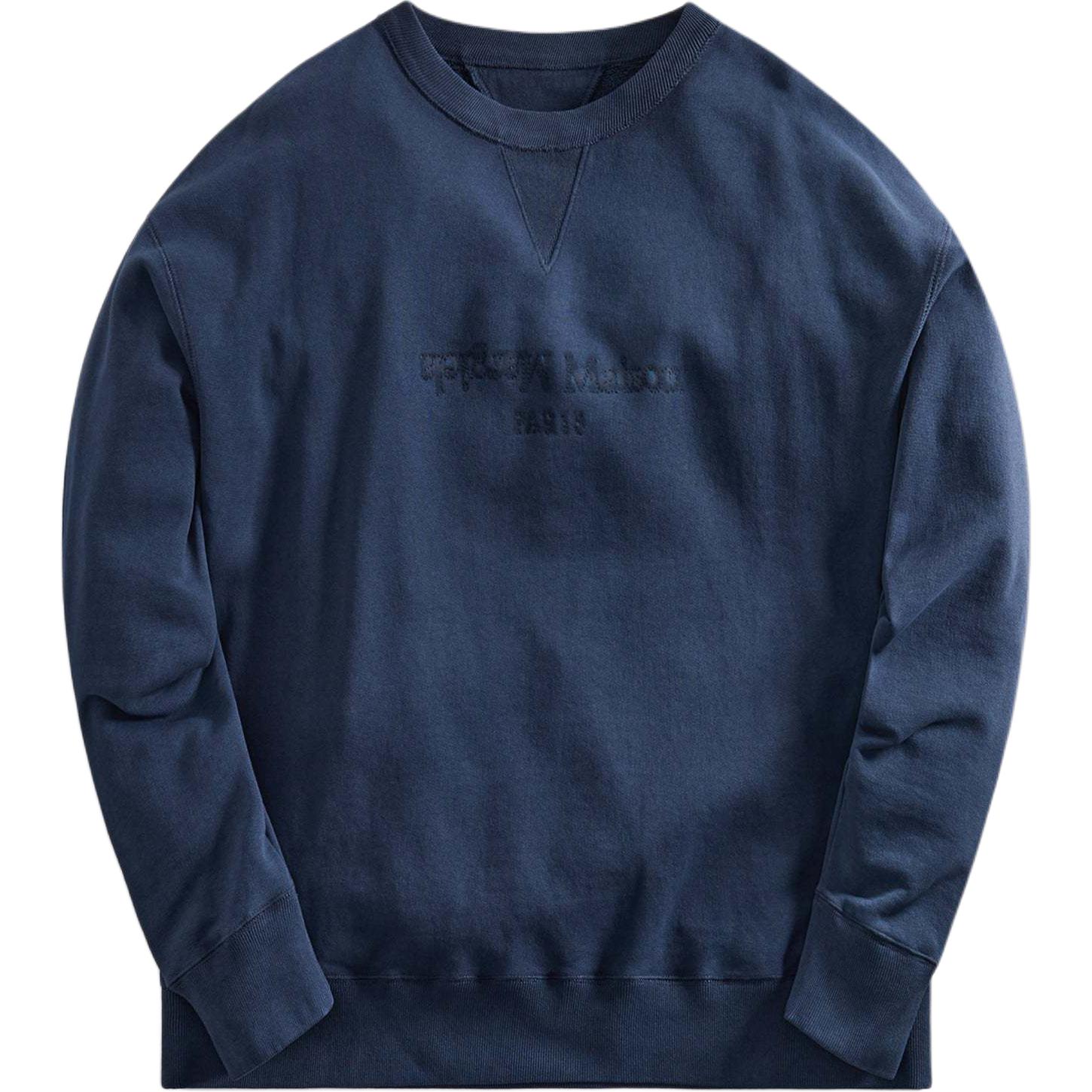 KITH Embroidered Logo Crewneck Long Sleeve Sweatshirt Blue MS50GU0215S25570510