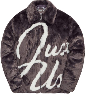 KITH Faux Fur Coaches Jacket Gray Long Sleeve Outerwear. KHM010011-503 Buy KITH Faux Fur Coaches Jacket Gray Long Sleeve Outerwear. KHM010011-503