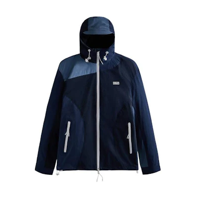 KITH Fitted Zip-Up Hoodie Jacket Blue KHM010107-413