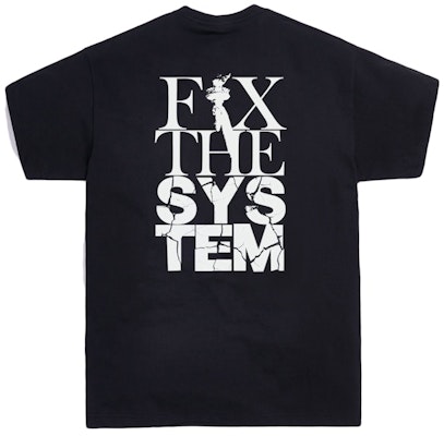 KITH FIX THE SYSTEM Tee Black Order KITH FIX THE SYSTEM Tee Black