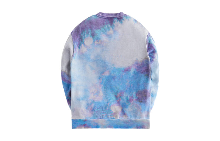 Lookbook KITH 火焰藍漸層染印花長袖圓領衫 KHT030094-481