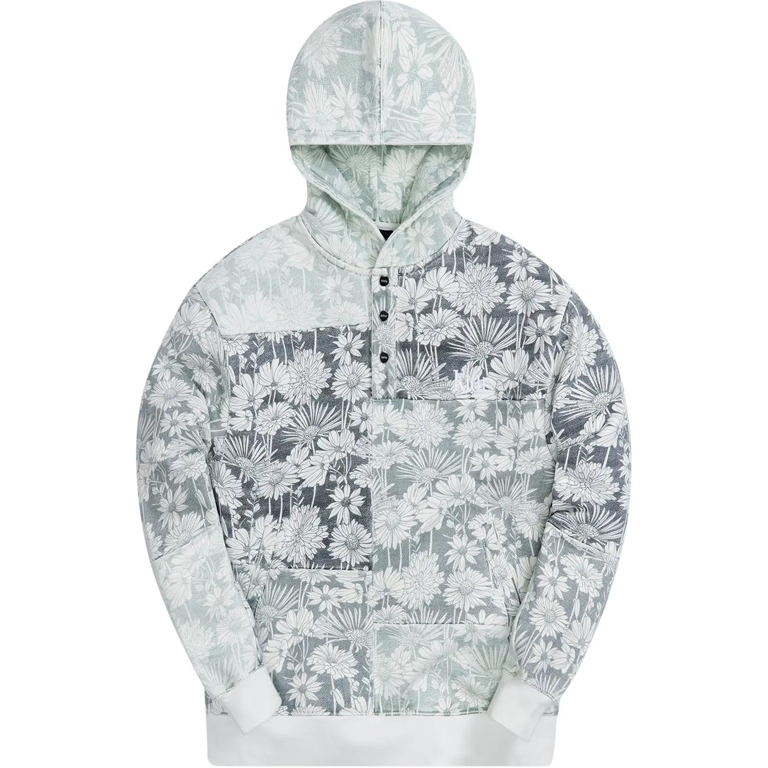 KITH Floral All-Over Print Hoodie Unisex Light Green KH2710-302