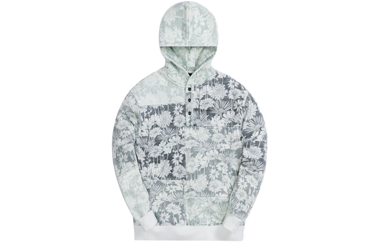 Order KITH Floral All-Over Print Hoodie Unisex Light Green KH2710-302