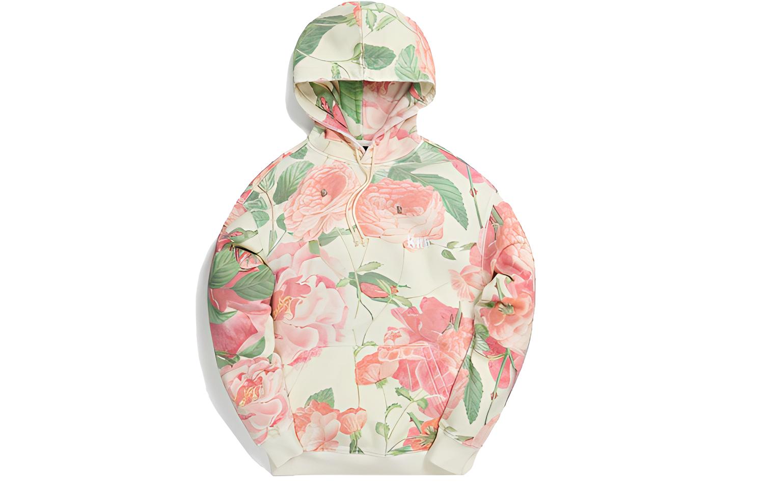 KITH Floral Print Pink Long Sleeve Sweatshirt Unisex kh2569-107