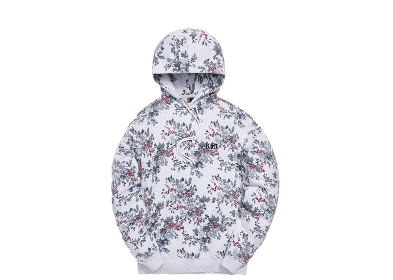 KITH Floral Williams III Hoodie Light Heather Grey