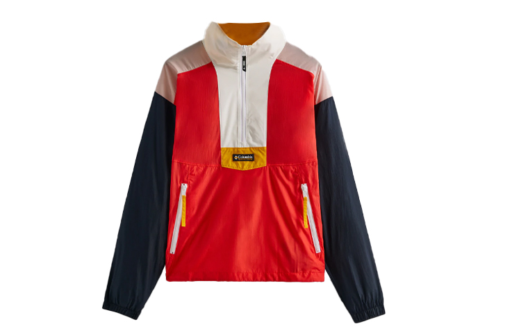 KITH For Columbia Colorblock Printed Casual Jacket Red () XO3836-676