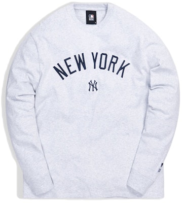 KITH For Major League Baseball New York Yankees L/S Tee Heather Grey Buy KITH For Major League Baseball New York Yankees L/S Tee Heather Grey