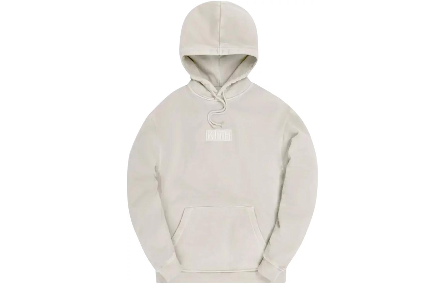 KITH FW22 Embroidered Logo Hoodie Men’s Off-White KH2559-104