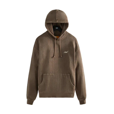 KITH FW22 Logo Embroidered Pullover Hoodie Stone Blue KHM030797-258
