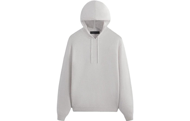 KITH FW23 101 Cashmere Avon Hoodie & Knit Sweatpants Set Unisex Light Grey KHM031505-002