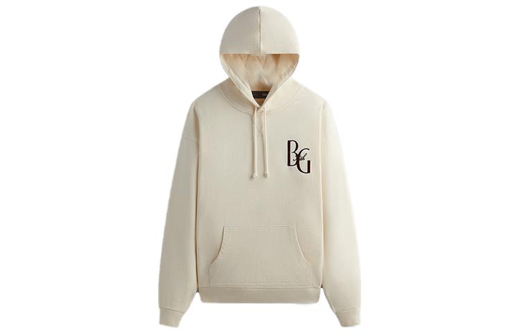 KITH FW23 Bergdorf Goodman Nelson Crest Embroidered Hoodie Sand Unisex KHM031606-104