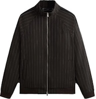 KITH FW23 Black Striped Raglan Zipper Track Jacket Unisex. KHM031512-211 KITH FW23 Black Striped Raglan Zipper Track Jacket Unisex. KHM031512-211