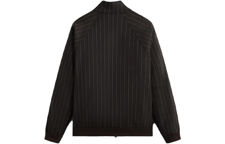 Lookbook KITH FW23 黑色條紋拉鏈運動夾克 男女適穿. KHM031512-211