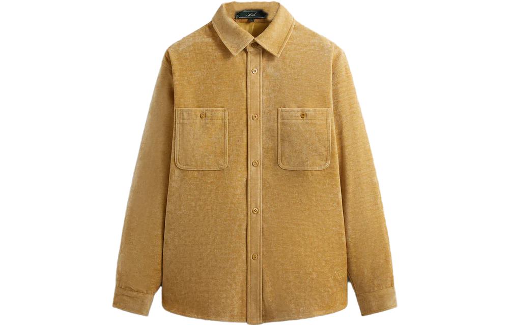 Order KITH FW23 シェニール アポロ イエロー ボタンアップ 長袖シャツ ユニセックス. KHM031421-730