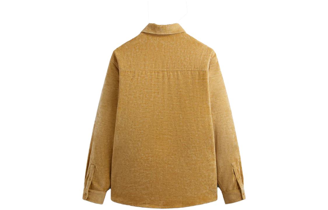 Lookbook KITH FW23 シェニール アポロ イエロー ボタンアップ 長袖シャツ ユニセックス. KHM031421-730