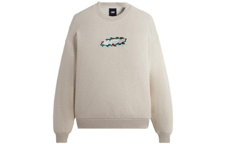 Order KITH FW23 聖誕絨毛花圈圓領衛衣 男女款 米白色 khm031688-212 KHM031688-212