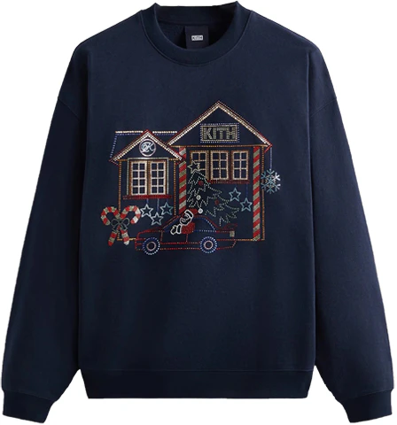 kith-fw-23-christmas-edition-swarovski-crystal-crewneck-unisex-sweatshirt-navy-khm030845-413