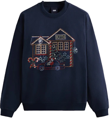 KITH FW23 Edisi Natal Swarovski Crystal Crewneck Unisex Sweatshirt Navy KHM030845-413 KHM030845-413 Buy KITH FW23 Edisi Natal Swarovski Crystal Crewneck Unisex Sweatshirt Navy KHM030845-413 KHM030845-413