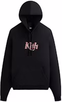 KITH FW23 Christmas Edition Unisex Black Hoodie with Embroidered Logo. khm031685-001 KITH FW23 Christmas Edition Unisex Black Hoodie with Embroidered Logo. khm031685-001