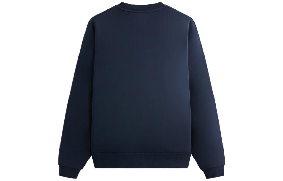 Lookbook KITH FW23 크리스마스 넛크래커 체니 자수 스웨트셔츠 네이비 유니섹스. KHM031692-413