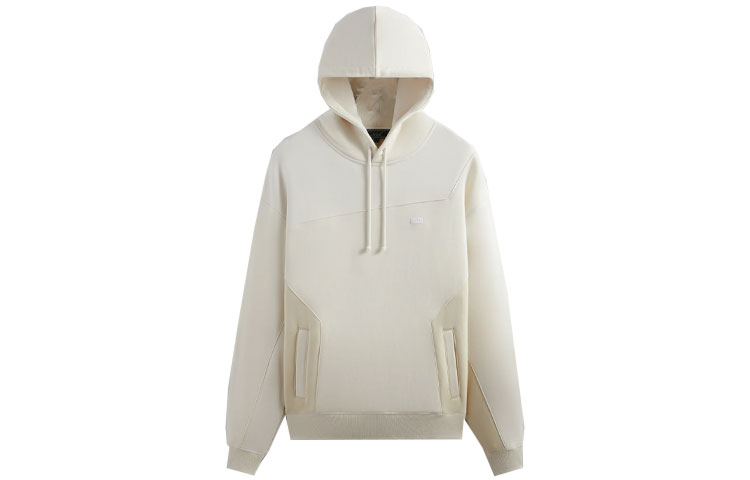 KITH FW23 Color-Blocked Madison Hoodie Beige Unisex Embroidered Logo Pullover KHM031502-956 圖 2
