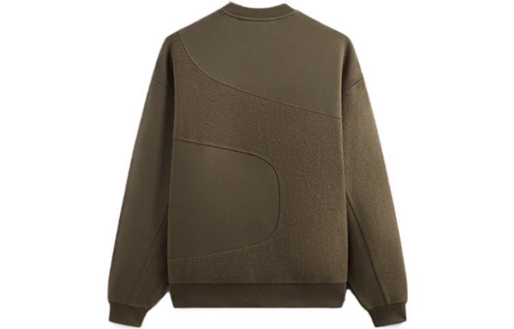 Lookbook Sudadera Unisex KITH FW23 Curved Seam Madison Crewneck Verde Militar. KHM031531-338