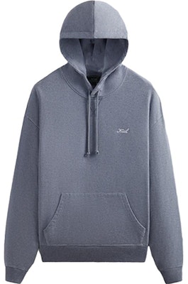 키스 FW23 넬슨 후디 스몰 로고 자수 드로스트링 유니섹스 블루 후드티. KHM031633-5002 Buy 키스 FW23 넬슨 후디 스몰 로고 자수 드로스트링 유니섹스 블루 후드티. KHM031633-5002