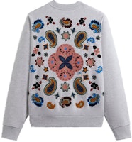 Sudadera Unisex KITH FW23 Paisley Nelson Crewneck Gris Bordado. KHM031659-002 Order Sudadera Unisex KITH FW23 Paisley Nelson Crewneck Gris Bordado. KHM031659-002