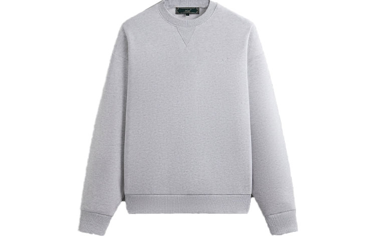 Lookbook Sudadera Unisex KITH FW23 Paisley Nelson Crewneck Gris Bordado. KHM031659-002