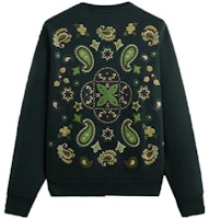 KITH FW23 Sudadera Unisex Verde Paisley Nelson Bordada. KHM031659-344 Lookbook KITH FW23 Sudadera Unisex Verde Paisley Nelson Bordada. KHM031659-344